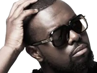 maitre gims moupe bella noir lunettes de soleil