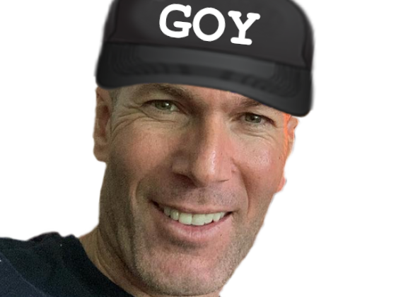 zidane zinedine goy casquette goyim sourire content benzemonstre