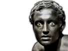 statue-noire-yeux-verts-eveille-conscience-mystere-ebene-arcaniste-de-lunivers
