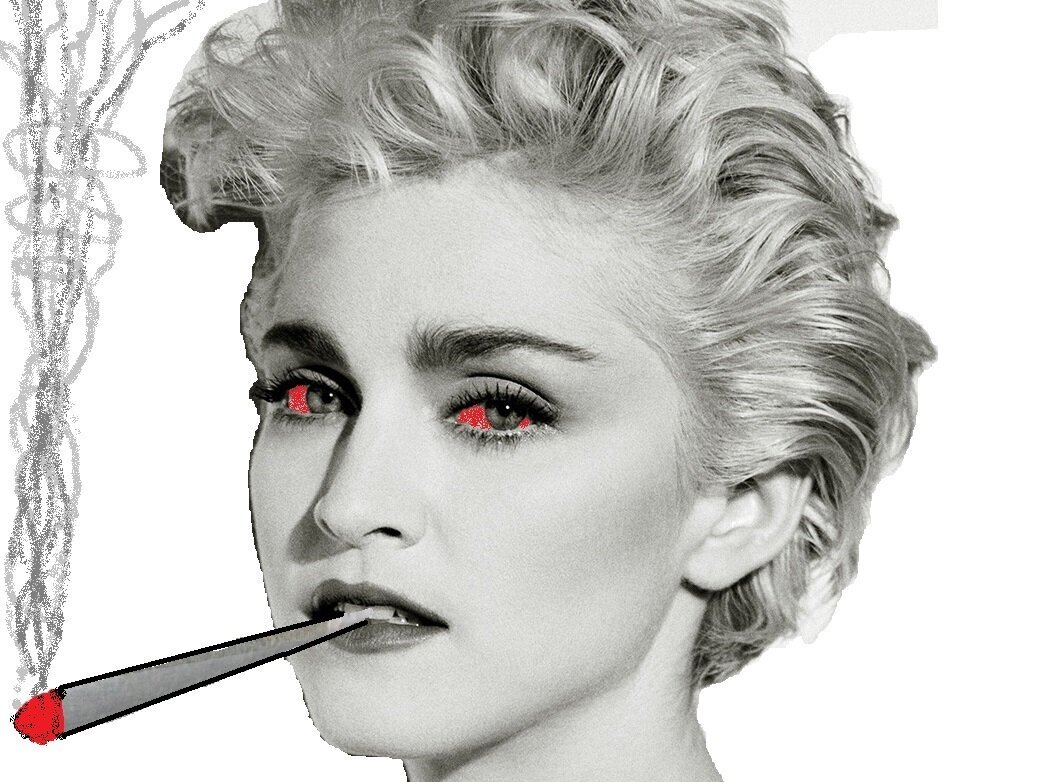 madonna defonce joint drogue weed