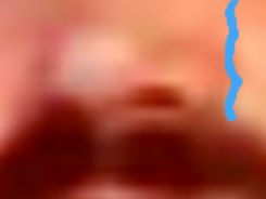 bouche nez moustache zoom triste larme pleure desespoir