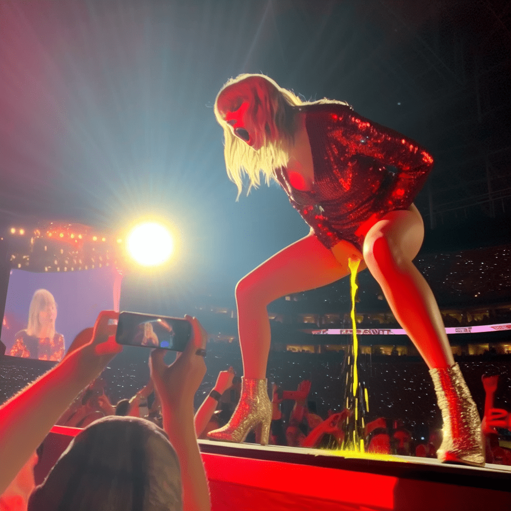 taylor swift femme meuf fille pisse verte nsfw