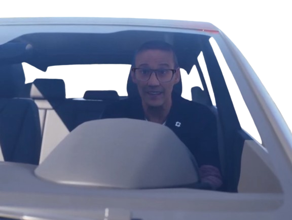 Sticker julien courbet curved 3d avatar bot golem m6u pnj 1m65 voiture par AlgorithmeM6U