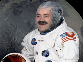 risitas singe gorille tozemoon moon nasa lune usa cosmonaute astronaute espace pump
