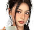 fille-asiatique-regard-tasse-belle-style-modele