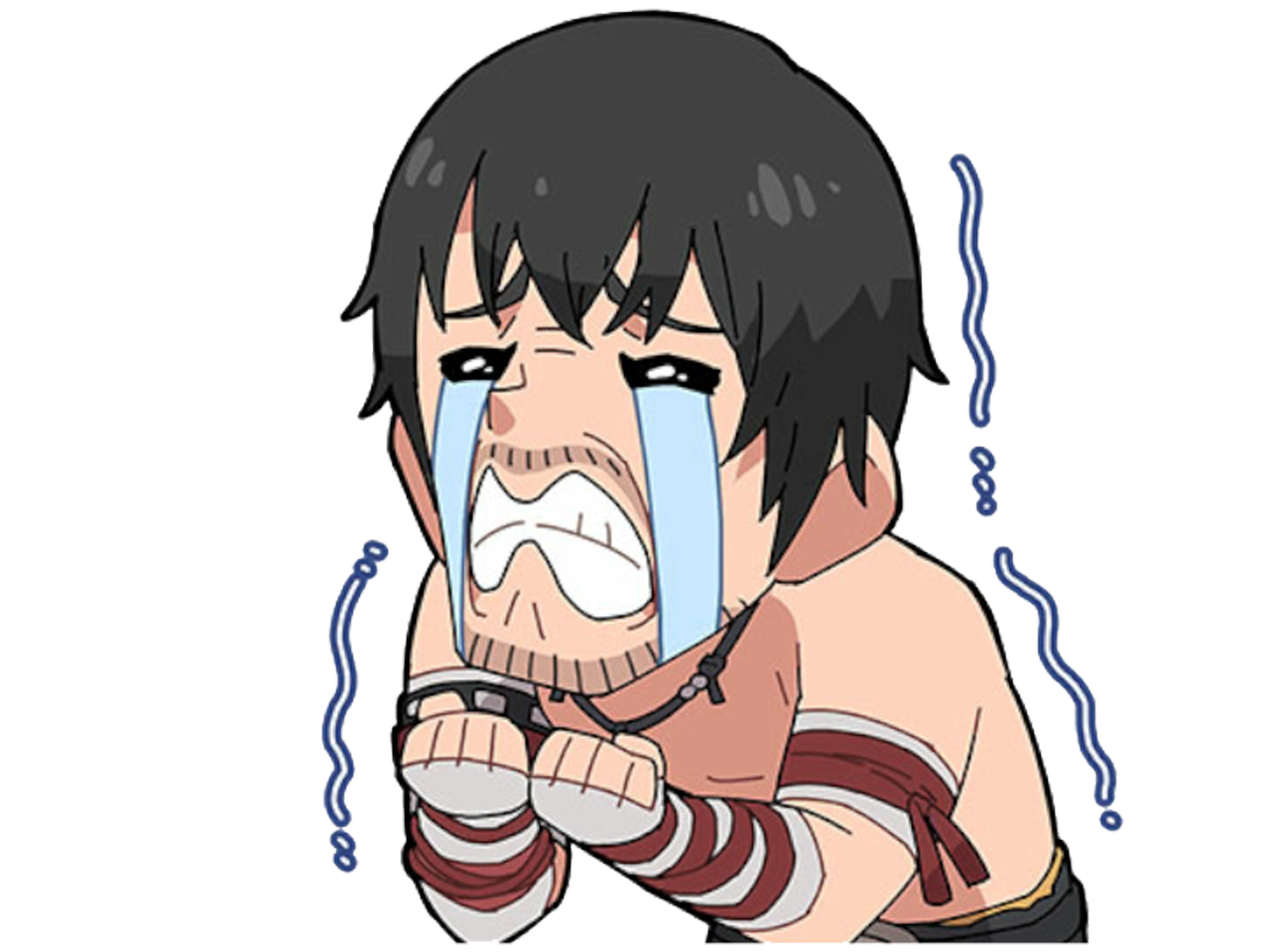 tekken chibi sticker marshall law pleur cry