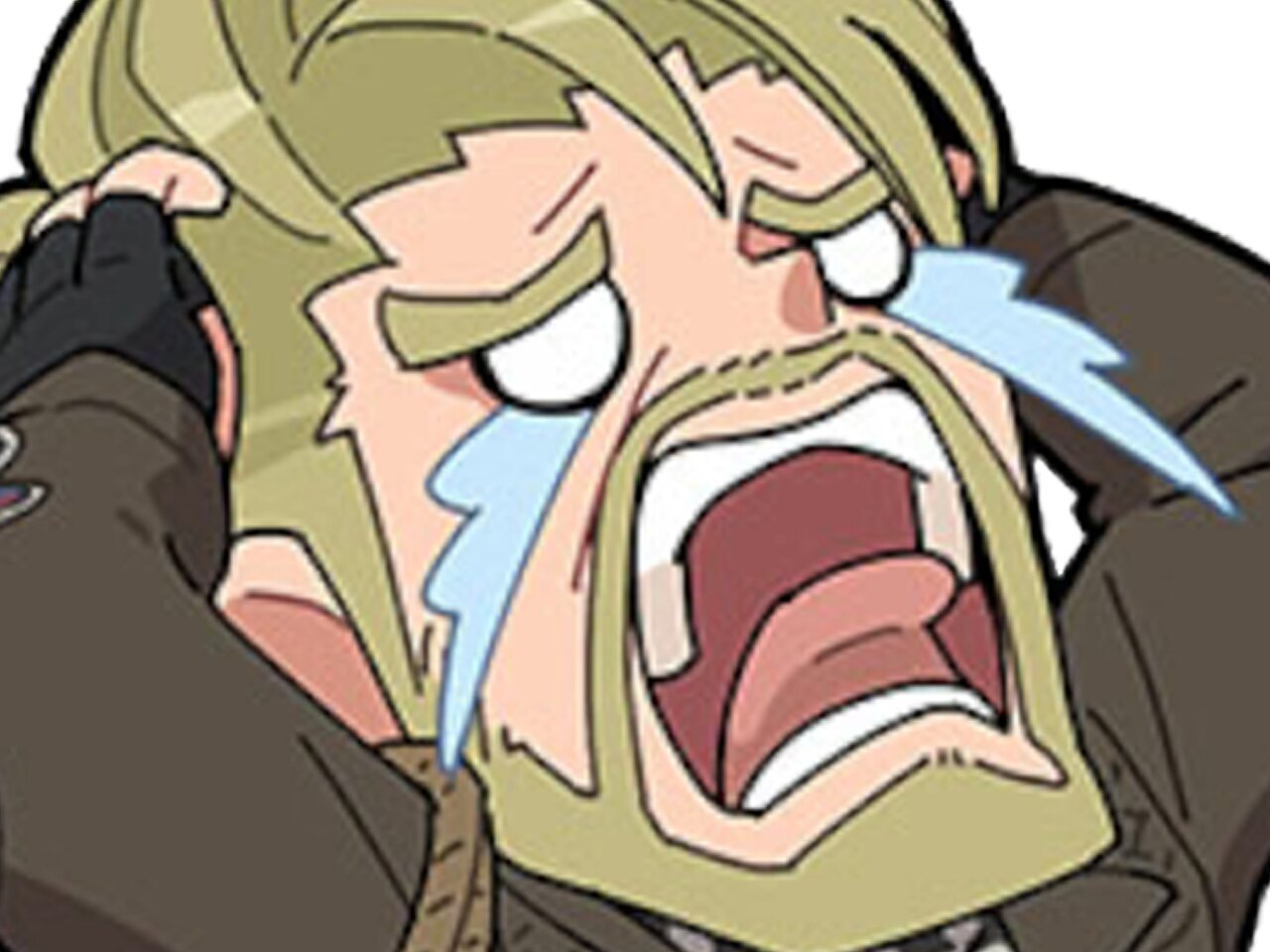 tekken chibi sticker zoom paul phoenix pleur cry