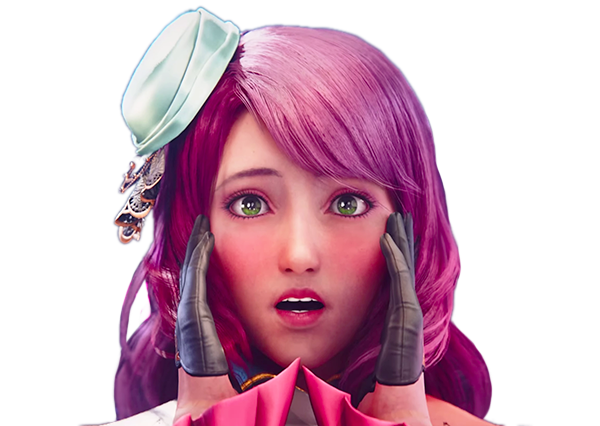 alisa bosconovitch tekken cute omg rose blush mignonne meuf belle waifu robot androide russe 10