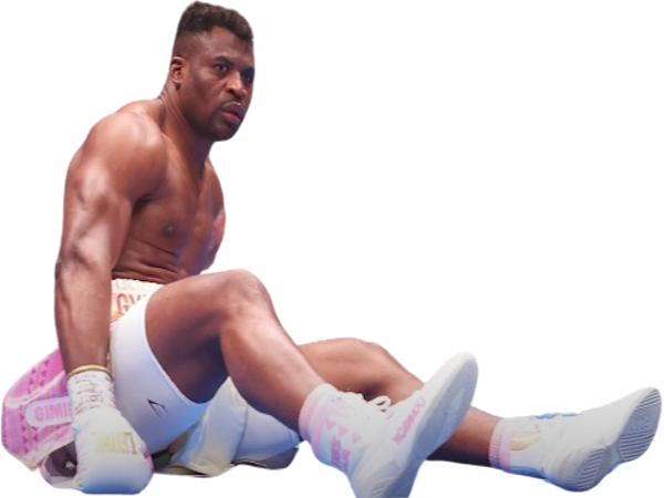 francis ngannou joshua ko barbie rose choque boxe surpris reveil