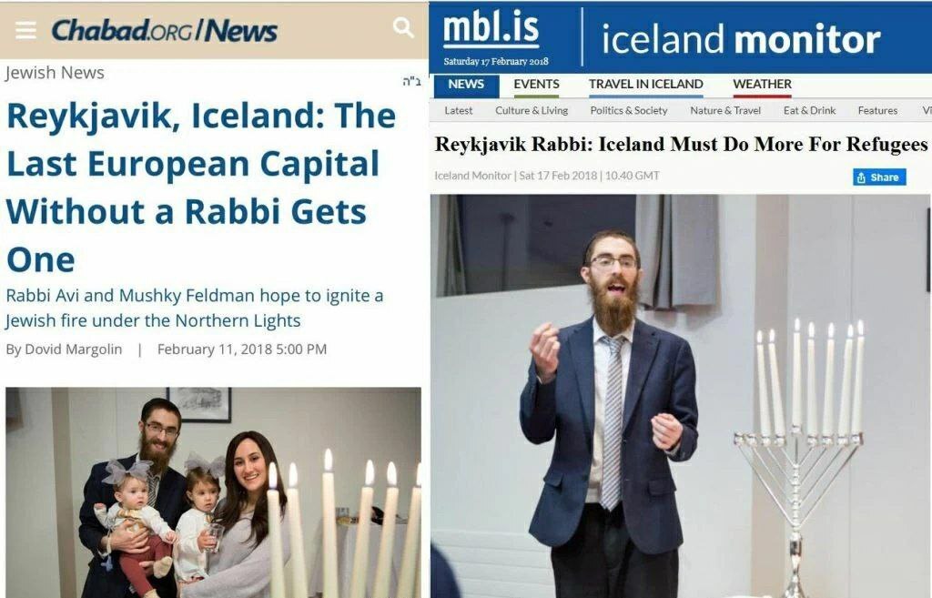 iceland reykjavik rabin juif migrant chance hasard