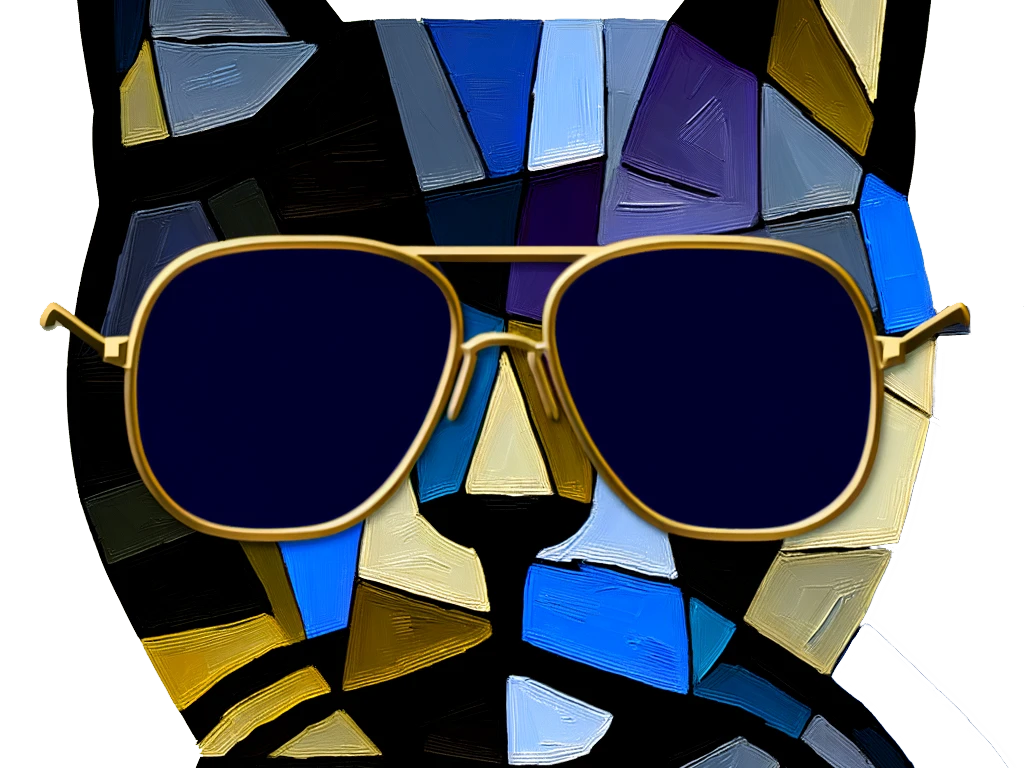 catharsis cat golem maitre dominateur juge chat qui pue puant lunettes picasso