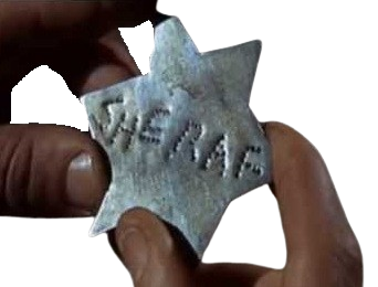 sheraf le grand detournement la classe americaine pins medaillon sherif cowboy