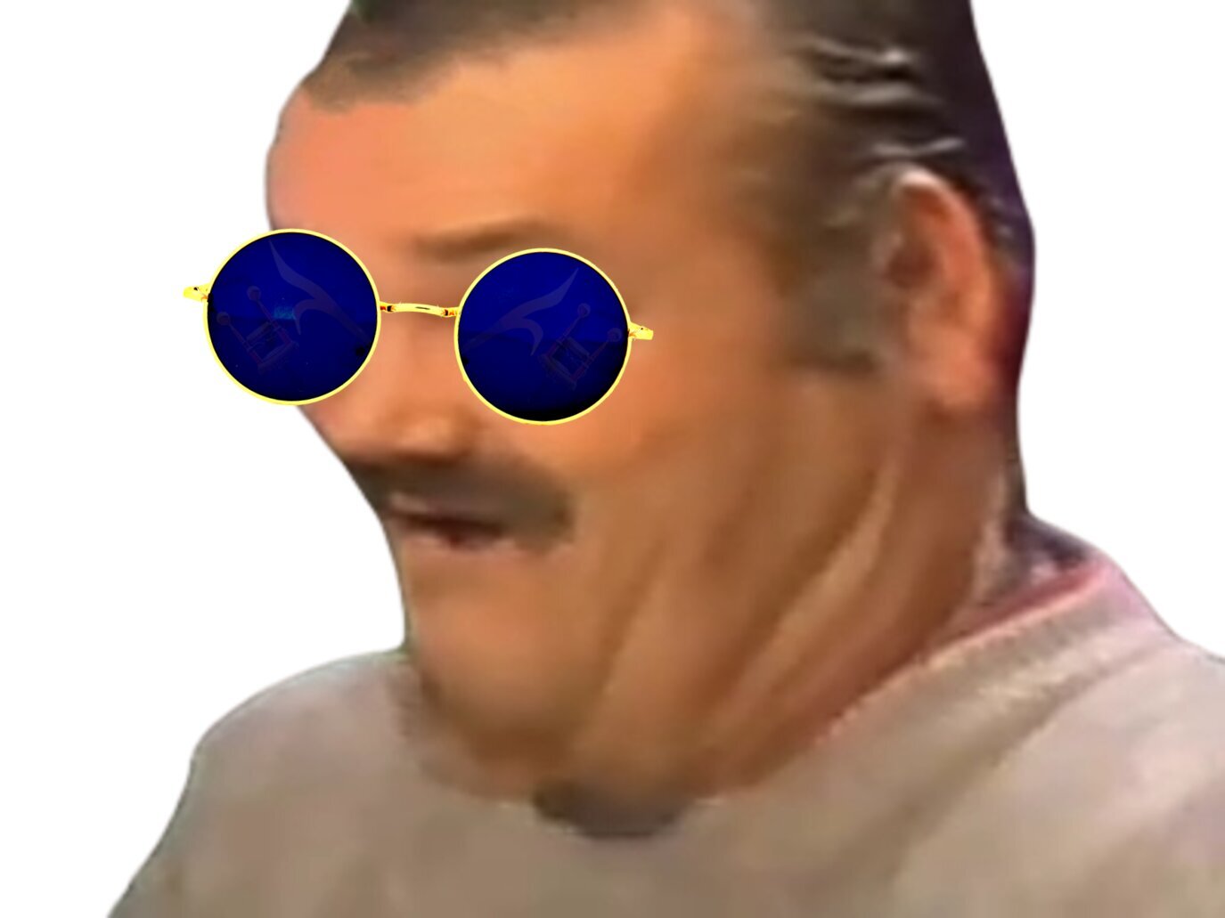 ahiyao issou golem lunettes bleues