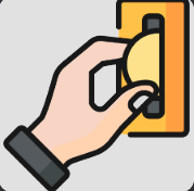 insert coin flipper jeton piece