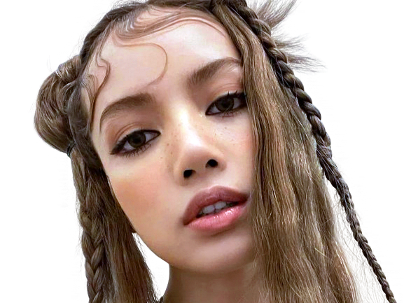 lisa blackpink kpop regard couettes nattes chanteuse
