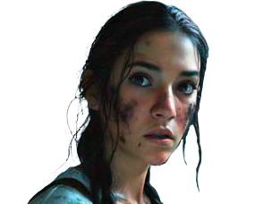 Sticker fille regard apocalypse zombie par Tromperie