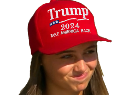 emma pekin express m6 m6u casquette trump 2024 maga