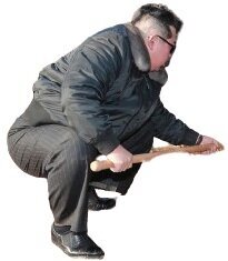 kim jung un pelle-a-merde