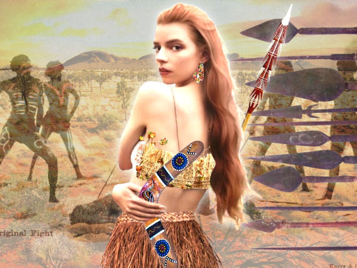 anya taylor joy australie aborigene boomerang lances
