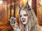 anya-taylor-joy-lynx-foret-animal-felin-bois