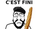 france-fronse-fronce-francais-soyjak-chudjak-soybooru-4chan-wojak-french-cest-fini-its-over-baguette