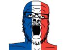 france-fronse-fronce-francais-soyjak-soyjack-lunette-patriote-droitarde-gaul-cuck-soybooru-4chan-wojak-french