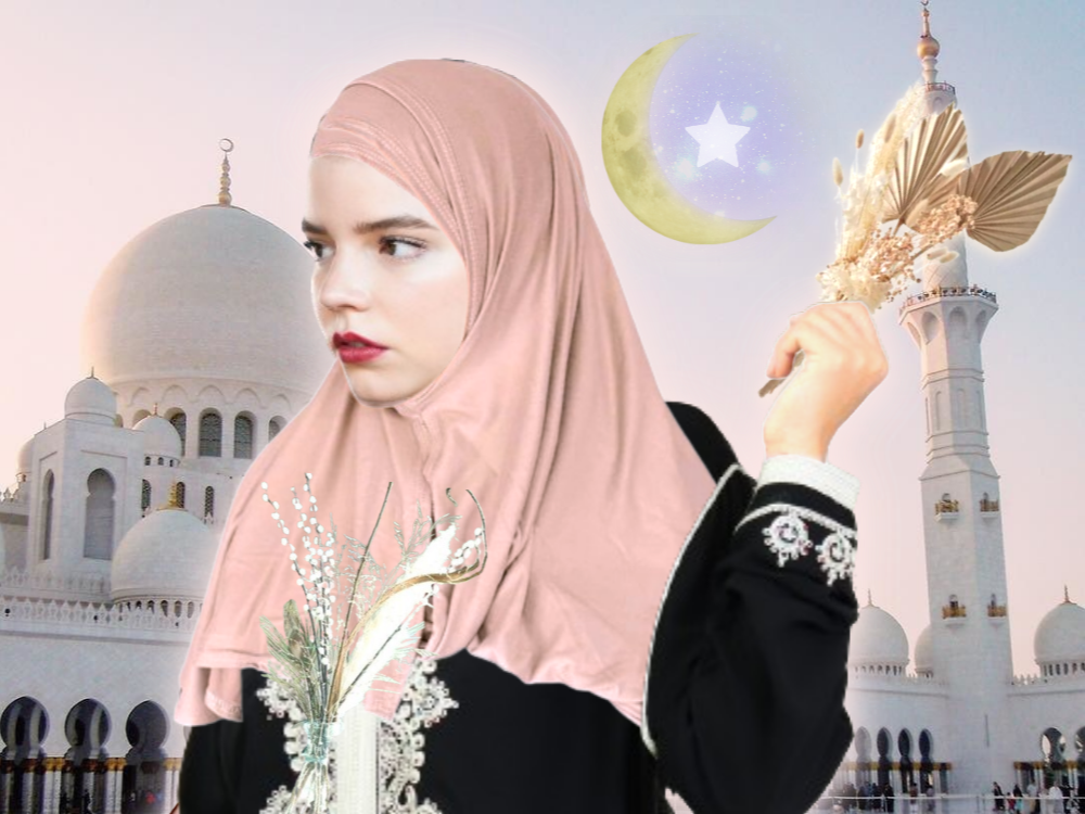 anya taylor joy hlel mosquee musulmane voile voilee maghreb maghrebine islam