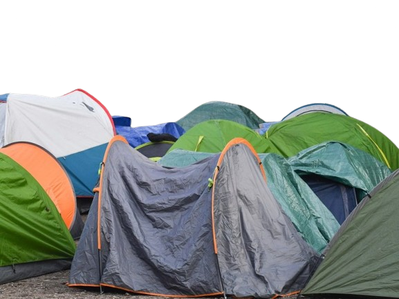 tente tentes quechua toile plusieurs migrant