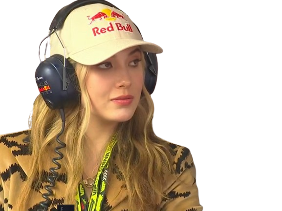 f1 formule formula red bull visa cash gu chine chnoise blonde casquette