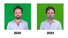 david-castello-lopez-suisse-rts-youtube-fond-vert-vieillissement-2020-2024-avant-apres-ruine-chemise