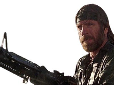 chuck norris legende film action americain vietnam guerre fusil tire bandeau badass boum explosion