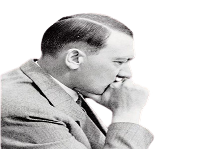 adolf hitler reflechi pense pensee reflexion meditation nazi ns reich allemand