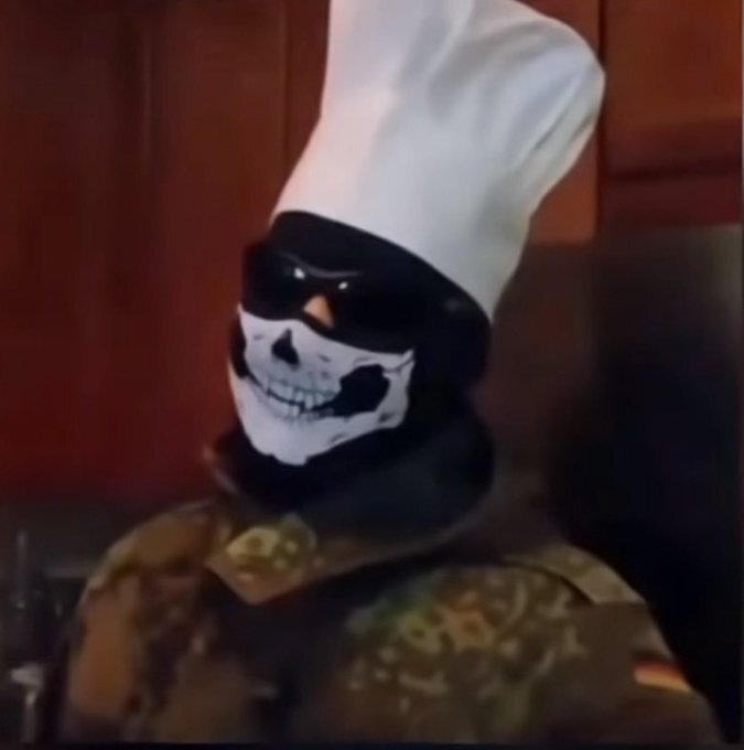 drip cuisine cuisinier toque cagoule bataclava skull squelette