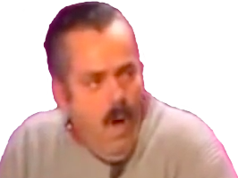 risitas tousse surpris choc choque