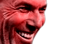 zidane zizou sourire narquois troll antisemite juif mechant benzemonstre malicieux qlf dz diable