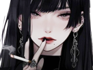 femme-cigarette-manga