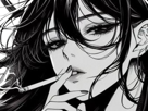 femme-cigarette-manga