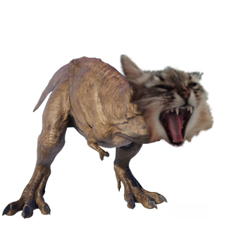 dinocat titax bigpote dinosaure chat cri