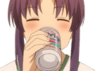 kikoojap-anime-non-biyori-miyauchi-kazuho-alcoolique-boit-alcool-biere-bourre-bourree-ivre-pompette-contente