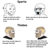 sparte-thebe-thebes-sparta-wojak-cry-pleur-chad-gay-homosexualite-lgbt-grece-antique-antiquite-grec