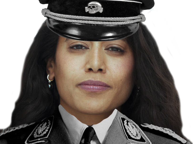 rima hassan nazi ss uniforme allemand antisemite hitler himmer