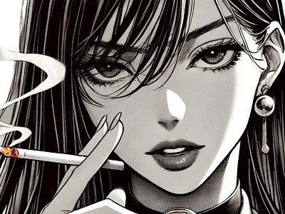femme cigarette manga