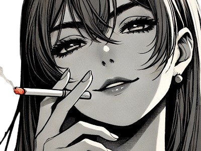 femme cigarette manga
