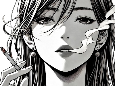 femme cigarette manga
