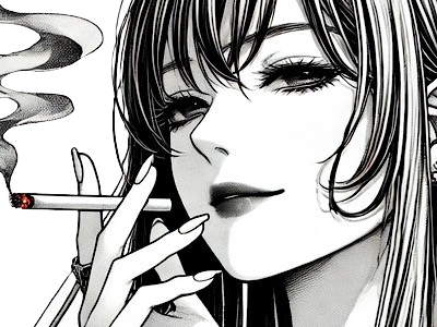 femme cigarette manga