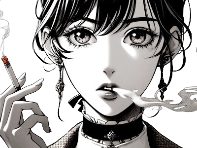 femme cigarette manga
