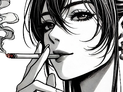 femme cigarette manga