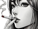 femme-cigarette-manga