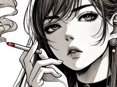femme cigarette manga