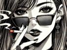 femme-cigarette-manga